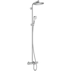 Фото Душевая система для ванны с термостатом Hansgrohe Crometta S 240 Showerpipe, хром 27320000