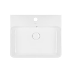 Раковина Qtap Nando 500х420х130 White с донным клапаном QT1211K404AW