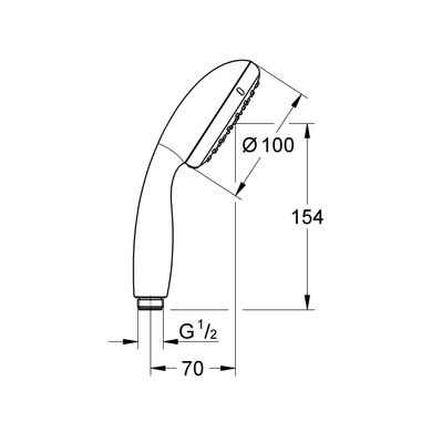 Фото Лейка для ручного душа Grohe QuickFix Vitalio Start 100 279462430