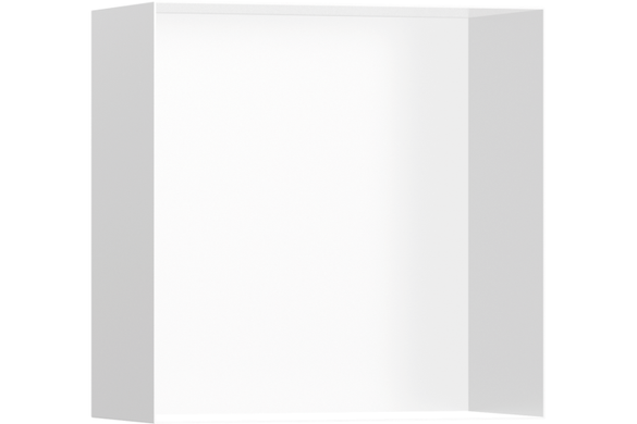 Фото Hansgrohe XtraStoris Minimalistic Настінна ніша з відкритою рамкою 30х30х14см Matt White (56079700)