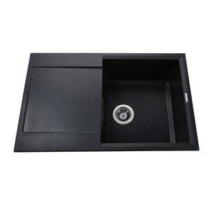 Фото Гранітна мийка Globus Lux KOMO графiт 790х500мм