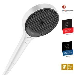 Фото Ручний душ Hansgrohe RAINFINITY, 130, 3jet, матовий білий (26864700)