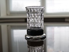Фото Склянка для зубних щіток KUGU Versace Freestand 250C & B, чорний/хром