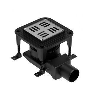 Фото Душовий трап Waterway Spot X 10х10, корпус чорний (WSX100001N2)