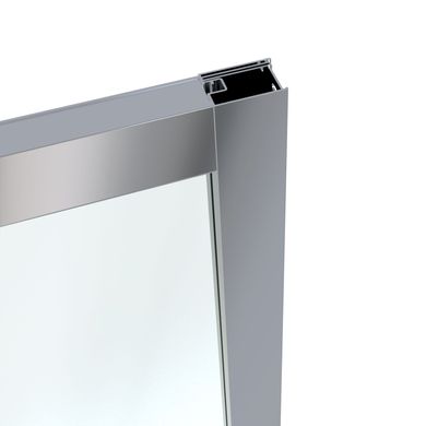 Фото Дверь в нишу Eger LEXO 599-812/1 трехсекционная раздвижная, 120x195 см, профиль хром, стекло прозрачное