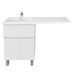 Тумба напольная Мойдодыр City White 60 с умывальником ADAM 120 L с крылом над стиральной машиной (00-0009417) Фото 4 из 5