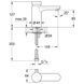 Змішувач для умивальника натискний Grohe Eurosmart Cosmopolitan T 36317000 Фото 2 з 2