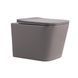 Унитаз подвесной Tern Ultra Quiet 490&times;365&times;325 мм, Stone Grey, с сиденьем Slim Duroplast / Soft-close / Quick Release QT17332303ASSG Qtap Фото 1 из 8