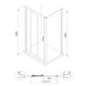 Дверь в нишу Eger LEXO 599-812/1 трехсекционная раздвижная, 120x195 см, профиль хром, стекло прозрачное Фото 5 из 5