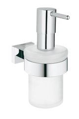 Фото Дозатор для жидкого мыла с держателем Grohe Essentials Cube 40756001