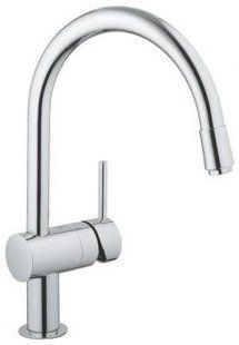 Фото Змішувач для кухні з висувним виливом Grohe Minta 32918000