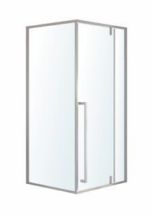 Душевая кабина Volle MORA 90-C, 90x90x200 см, квадратная, двери распашные, профиль хром, стекло прозрачное (1037.125501)