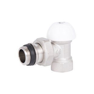 Кран радіаторний Thermo Alliance Standart Powerful 1/2" з антипротіканням кутовий (SF233W15)