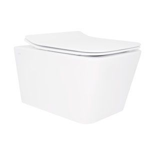 Фото Унітаз підвісний Qtap Crow Rimless безобідковий з сідінням Soft-close QT05335170W (QT05335170W)