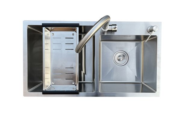 Фото Комплект 2 в 1 кухонная мойка со смесителем Romzha Arta U-730DN (A) RO47800