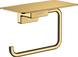 Hansgrohe AddStoris Держатель бумаги с полкой Polished Gold Optic (41772990) Фото 1 из 2