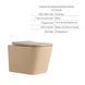Комплект Qtap Tern Beige 3 в 1: підвісний унітаз Ultra Quiet + біде підвісне + раковина накладна QTTERSB49163 Фото 3 з 11