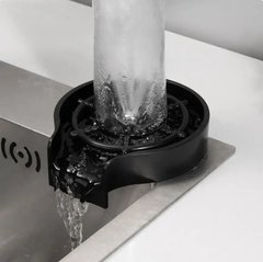 Фото Чорна портативна мийка склянок для кухонної раковини Nett MB-33