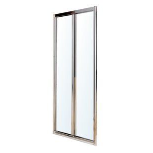 Фото Двері Eger bifold 90x195см, профіль хром, скло прозоре