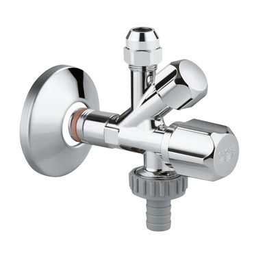 Фото Вентиль кутовий комбінований Grohe 1/2"х3/8"х3/4" (22036000)