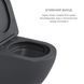 Комплект Qtap Robin Anthracite 3 в 1: підвісний унітаз Ultra Quiet + біде підвісне + раковина накладна QTROBAN49157 Фото 4 з 11