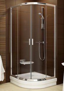 Душова кабіна Ravak BLCP4-80 Satin + glass Transparent