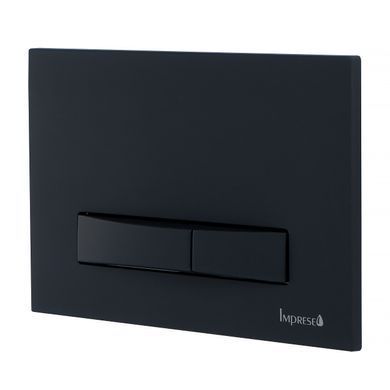 Фото Клавіша змиву IMPRESE i-FRAME, чорний/soft touch (i7114PB)