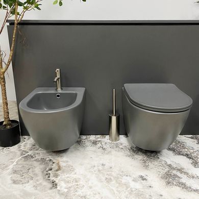 Подвесное биде VBI VULCANO GREY MATT (VBI-020411)