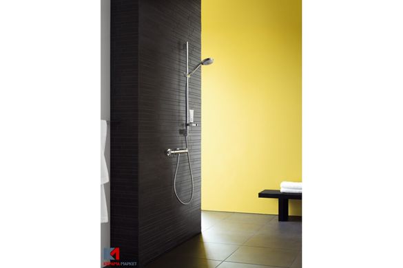 Фото Смеситель с термостатом для ванны Hansgrohe Ecostat Comfort Brushed Black Chrome (13114340)