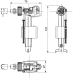 Наповнюючий клапан універсальний Tece F10 (9820353) Фото 5 з 5