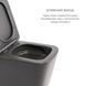 Комплект Qtap Tern Anthracite 3 в 1: підвісний унітаз Ultra Quiet + біде підвісне + раковина накладна QTROBAN49157 Фото 4 з 11