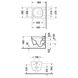 Унитаз подвесной Duravit ME by Starck Rimless® 48 см, с крышкой Soft-Close Фото 6 из 6