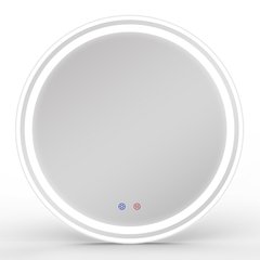 Фото Дзеркало кругле Volle 16-21-600, 60см * 60см, з підсвічуванням, диммером, підігрівом дзеркала
