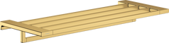 Фото Hansgrohe AddStoris Полиця для рушників з утримувачем 63.0/64.8 x 24.8 см Polished Gold Optic (41751990)