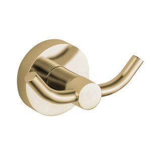 Фото Крючок для полотенец VBI VENUS BRUSHED GOLD двойной (VBI-040002BG)