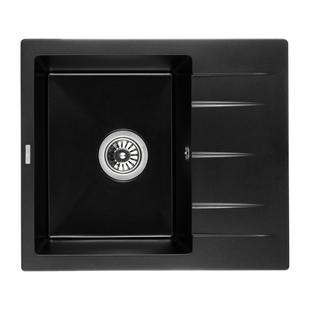 Фото Кухонная мойка Granado Madrid Black Shine 580x500
