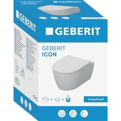 Фото Унітаз Geberit ICON, підвісний, з сидінням (503.045.00.1)