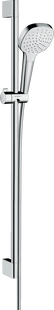 Фото Душевой набор Hansgrohe Croma Select E 1jet 90 см EcoSmart хромированный/белый (26595400)