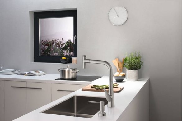 Фото Дозатор кухонный Hansgrohe A51 для моющего средства врезной (40448000)