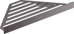 Фото Hansgrohe AddStoris Полочка угловая 14.8х14.8 x 30.5 см Brushed Black (41741340)
