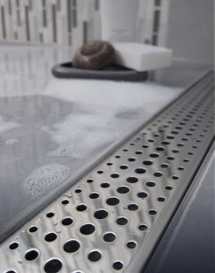 Фото Душевой канал Styron с полированной решеткой 800 мм Бейсик, сухой сифон