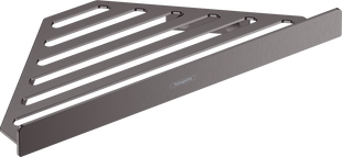 Фото Hansgrohe AddStoris Полочка угловая 14.8х14.8 x 30.5 см Brushed Black (41741340)