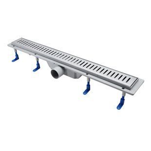 Фото Трап Qtap Dry FA304-700 лінійний з сухим закривом та нержавіючою решіткою 700х73