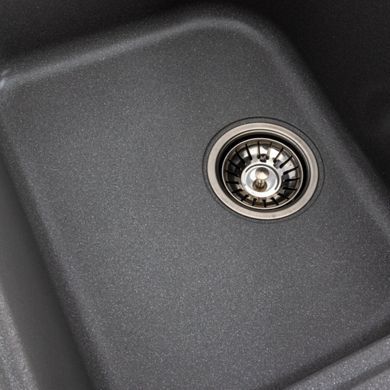 Фото Гранитная мойка для кухни Platinum 7950 Equatoria матовый Серый муссон