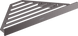 Hansgrohe AddStoris Полочка угловая 14.8х14.8 x 30.5 см Brushed Black (41741340) Фото 1 из 7