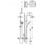Душова система для душу з термостатом TRES хром (18138503) Фото 2 з 2