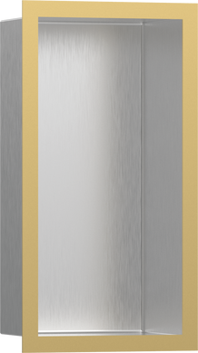 Фото Hansgrohe XtraStoris Individual BSS Настенная ниша с рамкой 30х15х10см Polished Gold Optic (56094990)