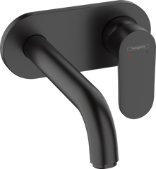 Смеситель Hansgrohe Vernis Blend для раковины со стены скрытого монтажа 205 мм Matt Black (71576670)