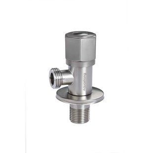 Фото Кран кутовий нерж. AQUASTRONG R5 M1/2 х M3/4 (R507)