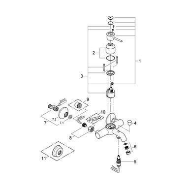 Фото Змішувач для ванни Grohe BauClassic 32865000
